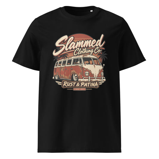 Rust & Patina Series Frontside Bus Organic Cotton T-Shirt – T-shirt by Slammed Clothing Co. – view 1