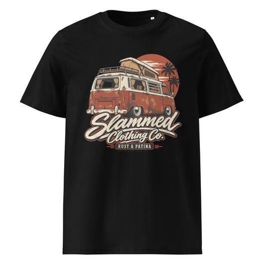 Rust & Patina Series Backside Bay Organic Cotton T-Shirt – T-shirt by Slammed Clothing Co. – view 1